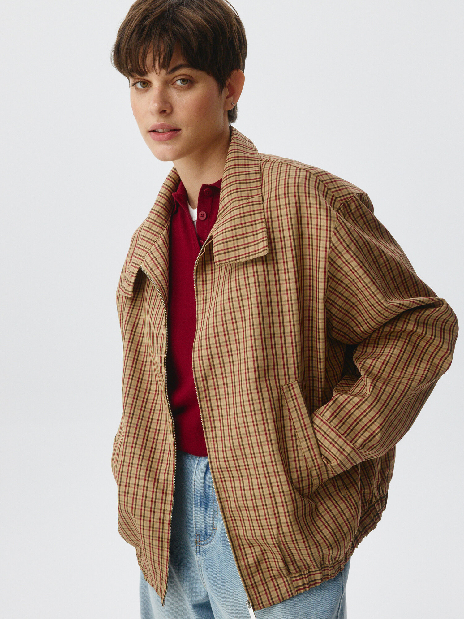 Ветровка Sela Осень-зима 2025 размер S бежевый