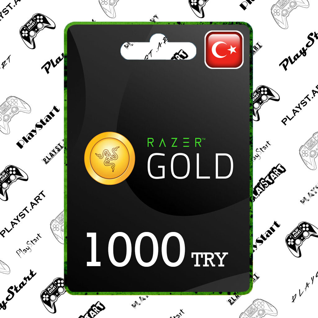 Razer Gold Gift Card 1000TRY Turkey (Подарочная карта Рейзер Голд регион Турция)