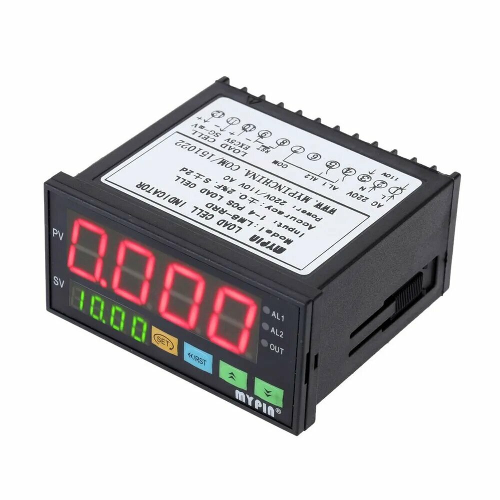 MYPIN LM8-RRD Цифровой весовой контроллер Светодиодный дисплей Весовой контроллер 1-4 Сигналы тензодатчика Вход 2 Релейный выход 4