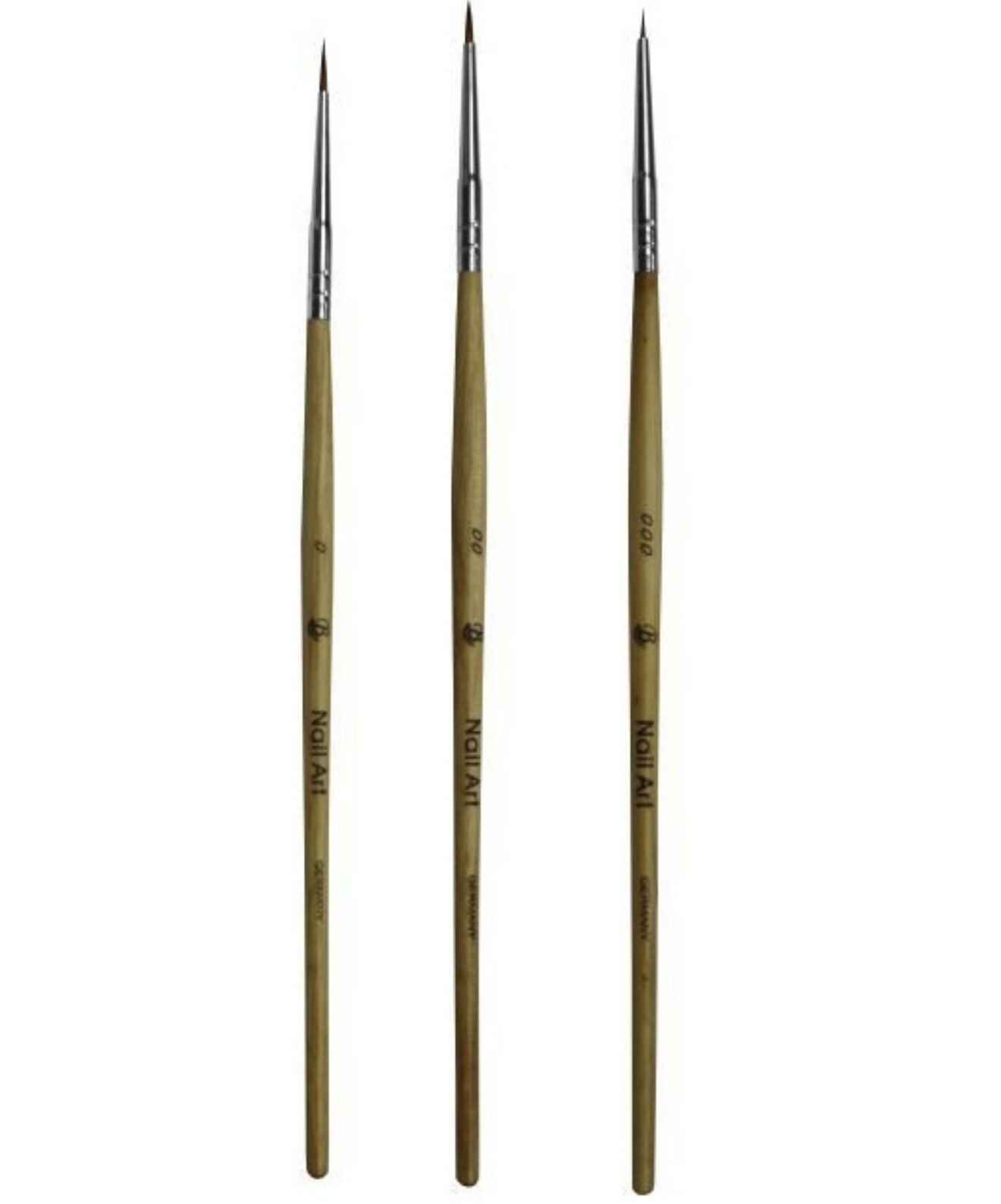 Alex Beauty Concept Набор кистей для дизайна гель, краски (3 шт)