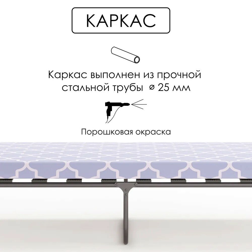Кровать раскладная ГАРМОНИЯ-2 (раскладушка) — фото 1