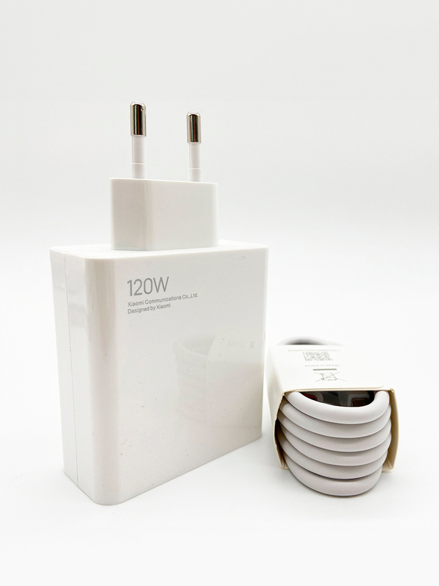 Сетевое зарядное устройство для Xiaomi 120W. Charger адаптер с USB (MDY-13-EE) в комплекте с кабелем Type-C USB 6A — фото 1