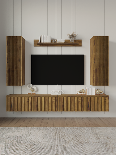 Изображение товара Модулная стенка ORBIS 3, современное исполнение, для гостиной, длина 220 см, Вотан/Вотан