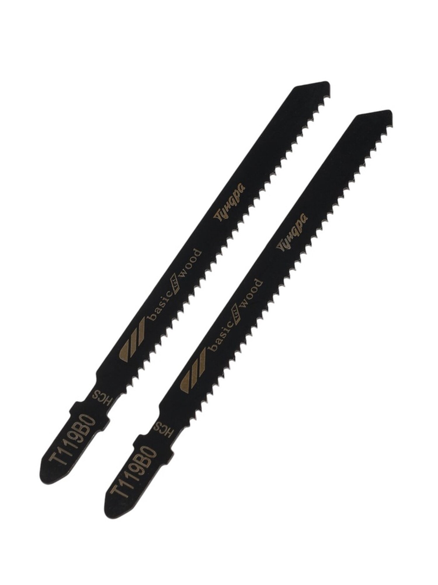 Пилки для лобзиков тундра по дереву фигурный рез HCS 75/100 х 2.5 мм 2 шт. 7347463