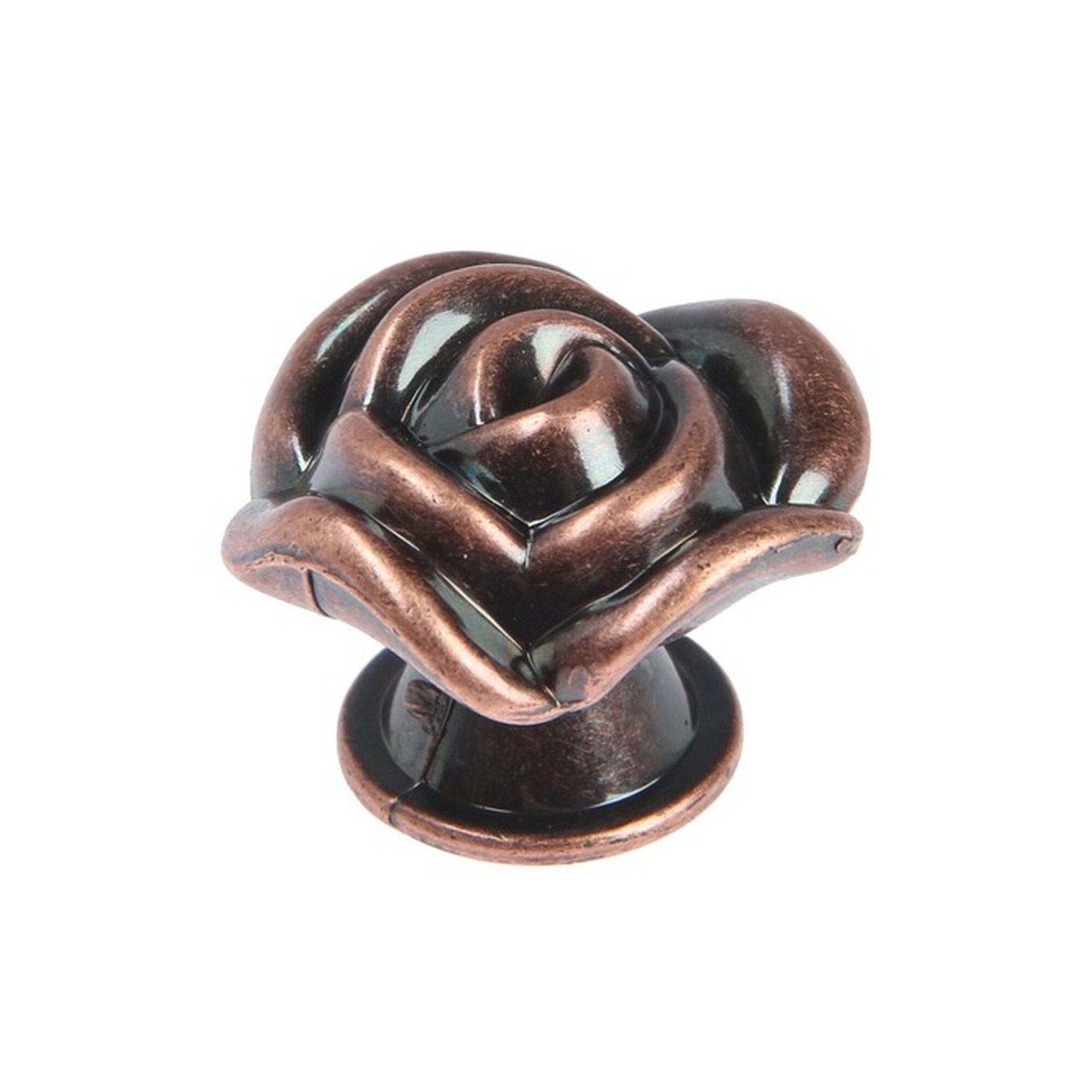 Ручка-кнопка CAPPIO Rose 01 металл круглая цвет медный 8 штук