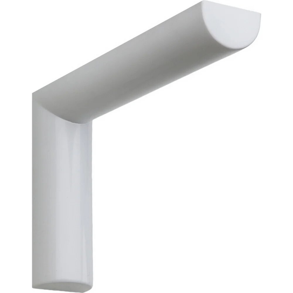 ALDEGHI LUIGI SPA Кронштейн с пластик. накл. 124х185/24х38 мм оцинк цвет: белый 2500PB20