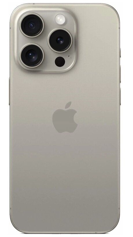 Apple iPhone 15 Pro Max 256GB, титановый корпус, цвет Natural Titanium, премиум-смартфон — фото 1