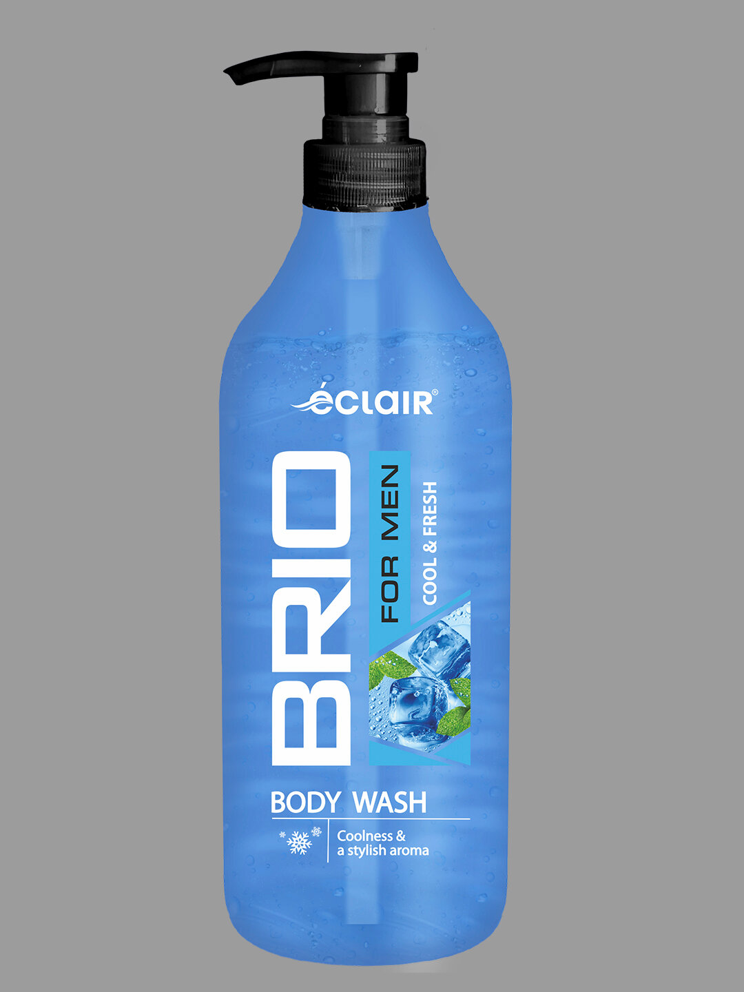 Гель для душа Eclair "BRIO FOR MEN COOL & FRESH", для всех типов кожи, 730 мл, 10 шт.