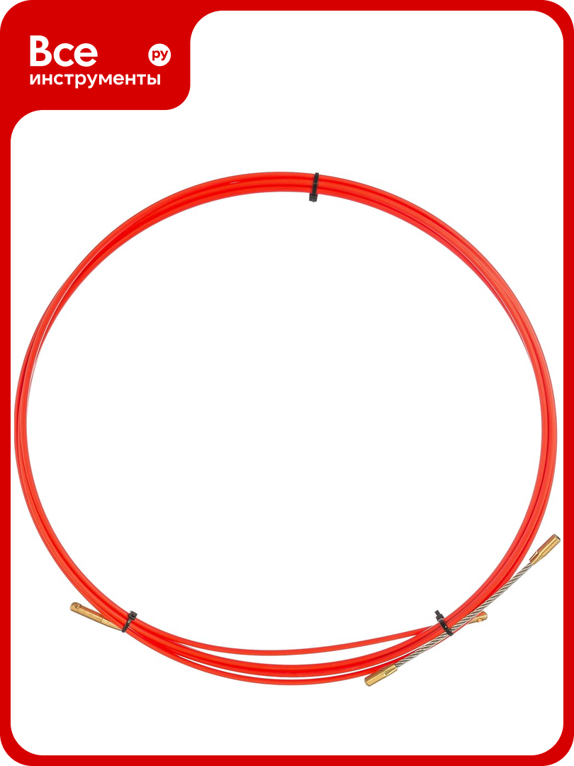 Кабельная протяжка 3 м красная REXANT 47-1003