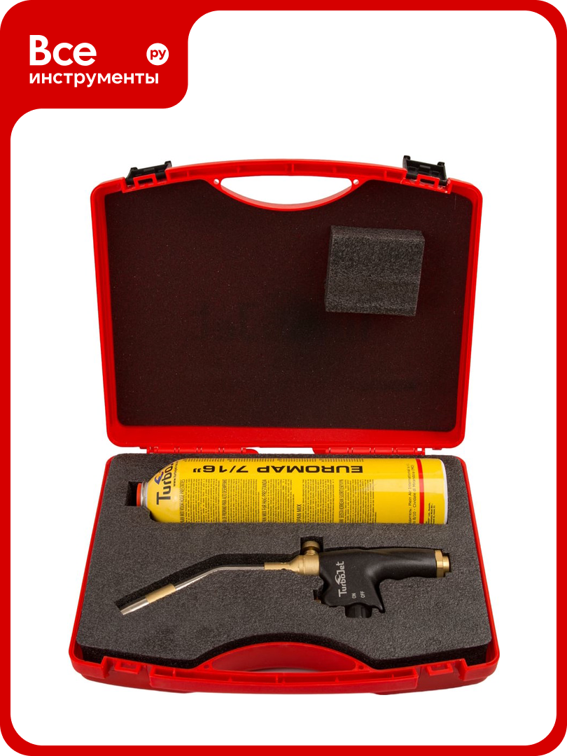 Набор Turbojet горелка с пьезоподжигом TJ2000-GA + баллон TJ750GA TJ2000-GA KIT