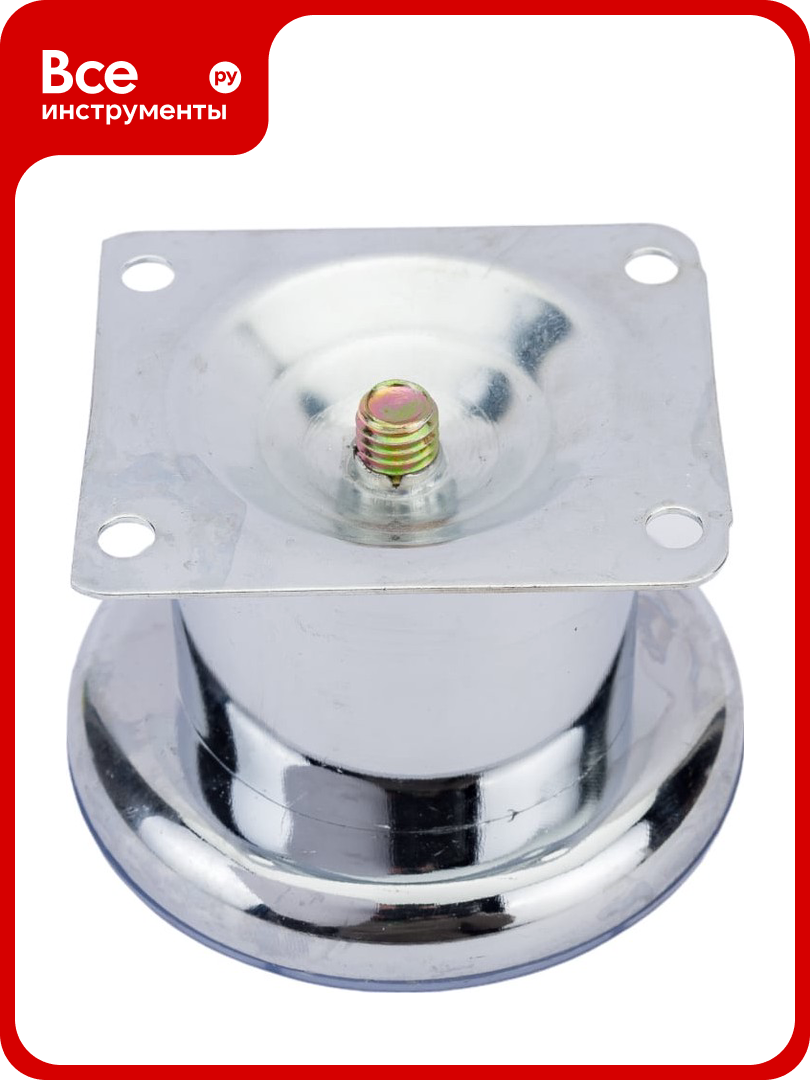 Ножка Tech-Krep металл круглая нерегулируемая D50x50 мм хром - накл. 148575