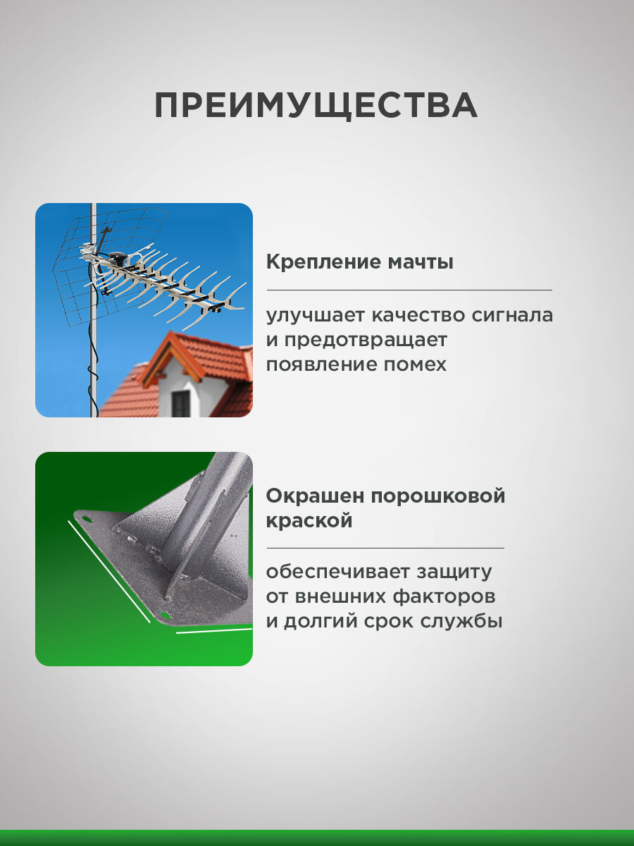 Кронштейн телескопический для крепления антенны мачты, вылет от стены 40-70 см REXANT — фото 1
