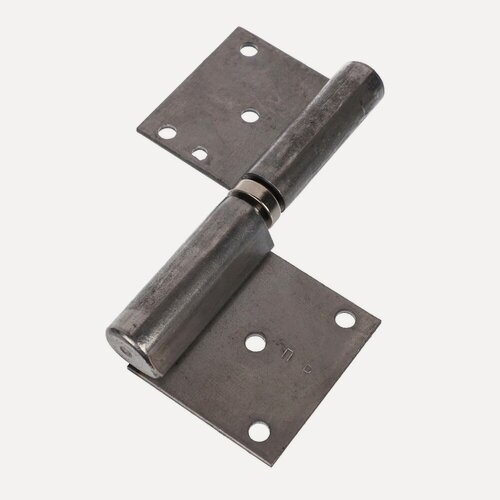 Изображение товара Петля гаражная ADVANCE на площадке под крепеж, 140 х 20 х 47 мм, правая, сталь, с подшипником, нагрузка до 90кг