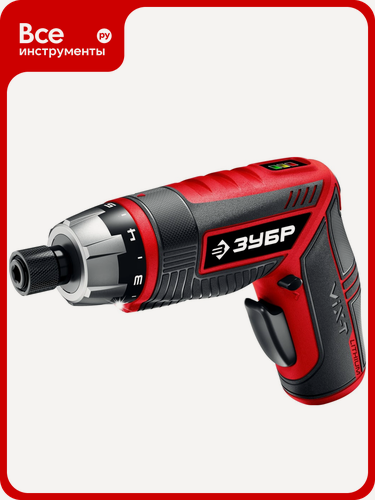 Изображение товара Аккумуляторная отвертка‑трансформер ЗУБР ViX‑T 10 бит ЗО‑ЕМ‑3.6 Li с реверсом, подсветкой и профессиональным двигателем