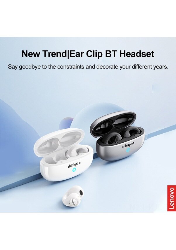 Гарнитура Thinkplus Xt83: черная с зажимом Bluetooth 5.3 динамик 13 мм аккумулятор 30 мА·ч с зарядным устройством