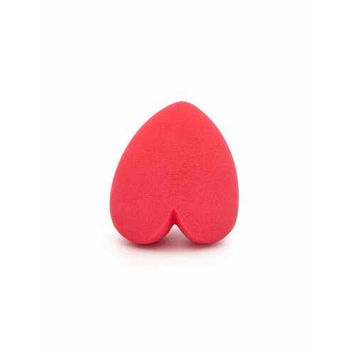 фото Спонж для макияжа «сердце», красный solomeya heart shape blending sponge, red, 1 шт