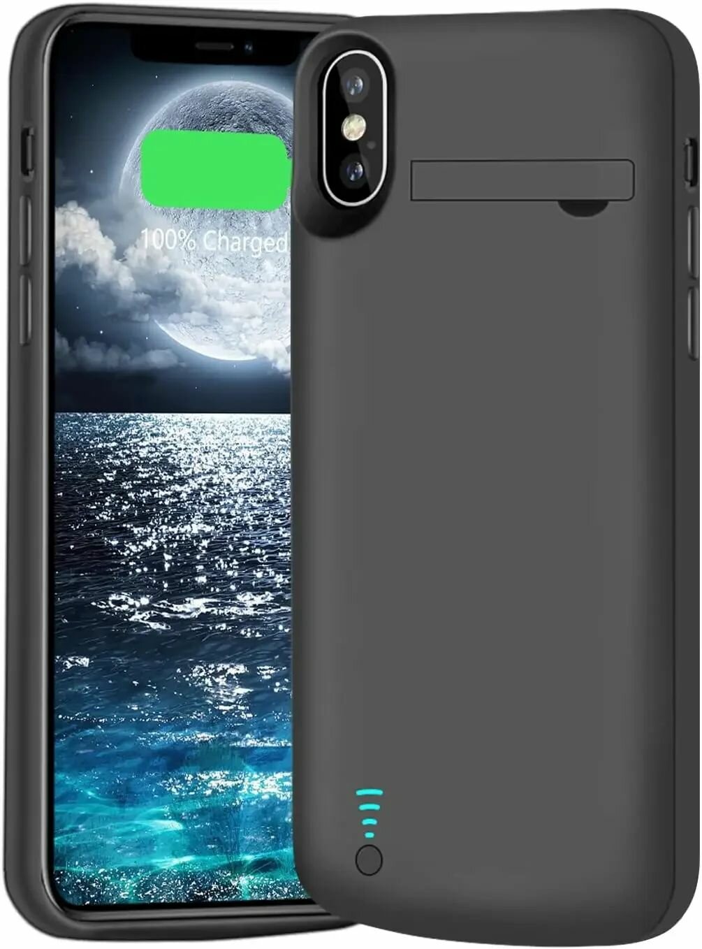 Чехол-аккумулятор для iPhone X/XS Внешнии аккумулятор Power bank чехол для телефона Fraternize 5000мАч-ROMIKY