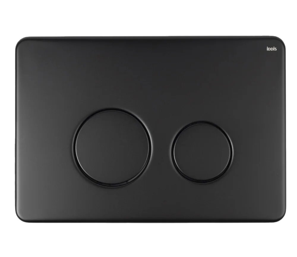 Кнопка смыва для унитаза IDDIS Unisteel UNS01MBi77 черная