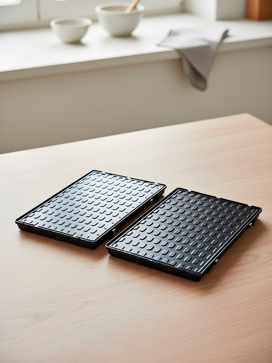 Дополнительная форма панель для выпечки тонких вафлей для вафельницы мультипекарь 2 шт. — фото 1