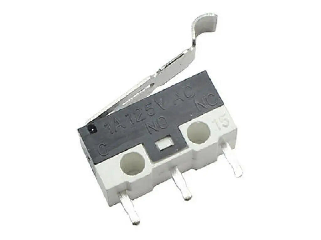 KW-10-Z3P — микропереключатель с рычагом (закруглённый, монтаж на плату) 2шт