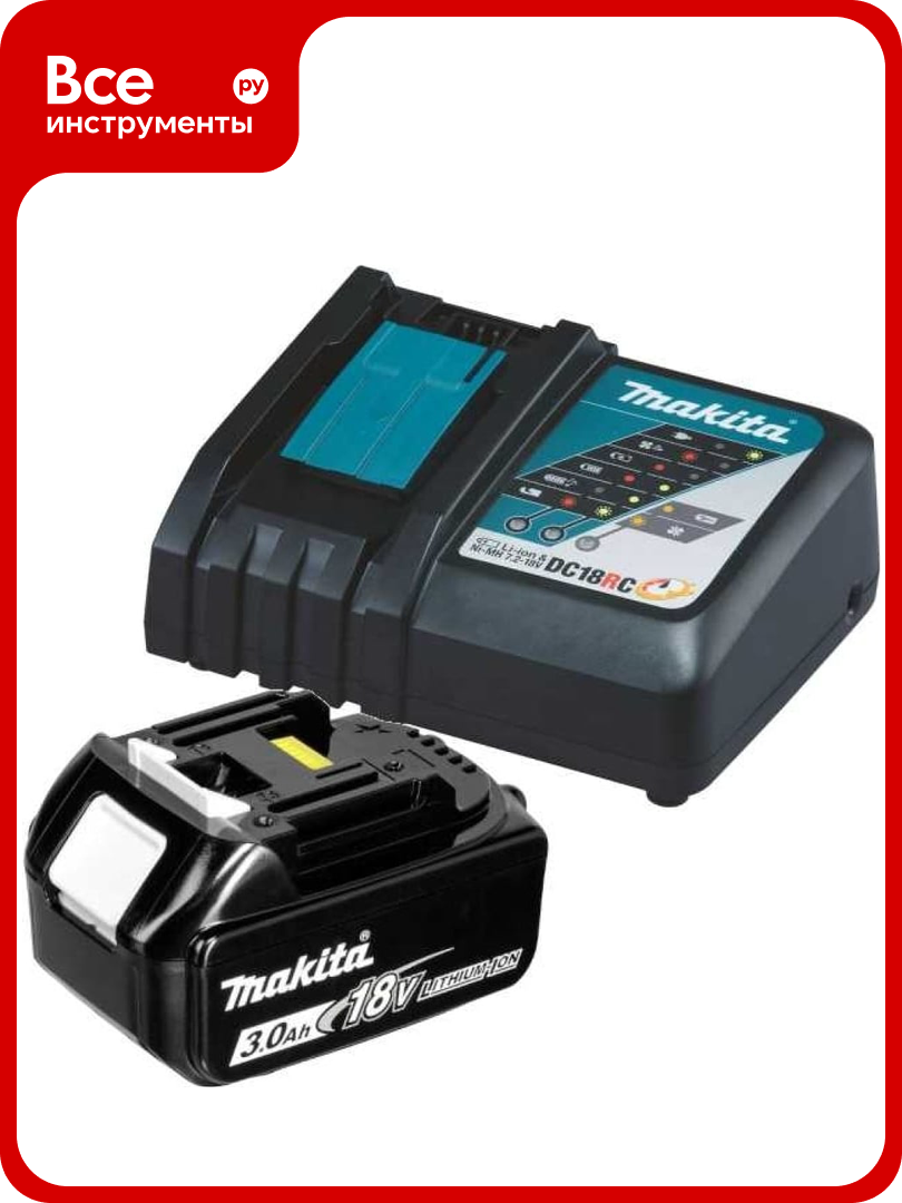 Набор RF (аккумулятор BL1830B зарядное устройство DC18RC) Makita 191A25-2