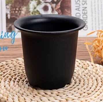Пластиковый цветочный горшок Ailury  7pcs caliber 12cm  Черный