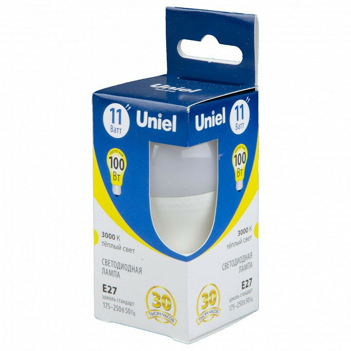 Лампа светодиодная Uniel E27 11Вт 3000K UL-00006841