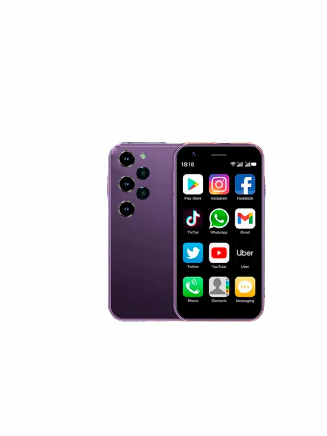 Мини смартфон, сенсорный телефон, Android 12, с памятью 2/16 Гб — фото 1