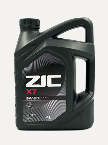 Изображение товара Масло моторное ZIC X7 5w-30 SQ GF-7 , 4 литра, синтетическое ,