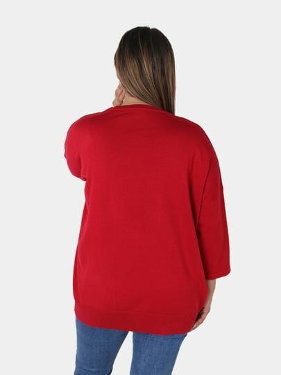 Свитер , размер OneSize, красный — фото 1