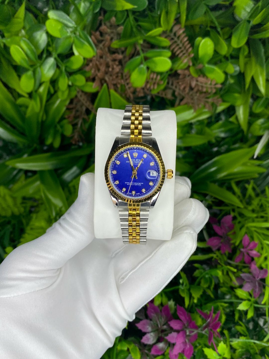 Наручные часы Rolex Классика, темно-синий — фото 1