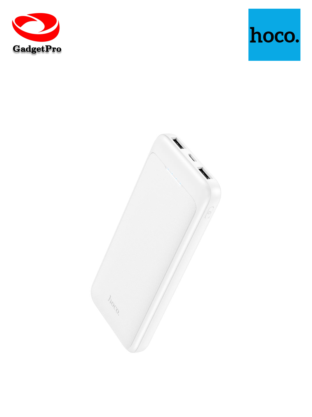 Внешний аккумулятор HOCO J111 10000mAh White - портативное зарядное устройство, надежный Power Bank для телефона белый