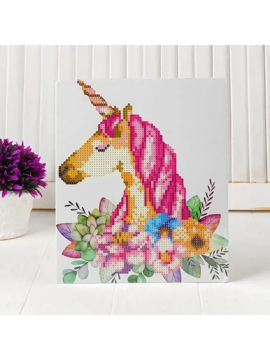 Алмазная вышивка с частичным заполнением 