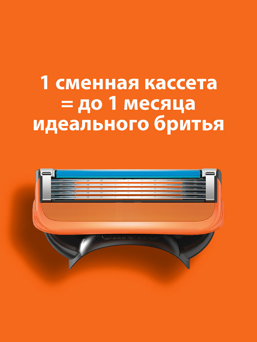 Gillette Fusion5 Мужская Бритва , 6 кассет, с 5 лезвиями, c точным триммером для труднодоступных мест — фото 1
