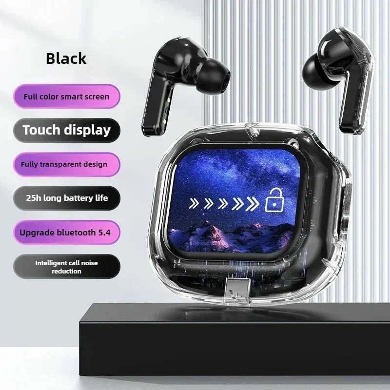 Беспроводные наушники TWS с сенсорным цветным экраном и интеллектуальным управлением Air
