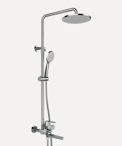 Изображение товара Душевая система из латуни с тропическим душем Vieir V283562 цвет хром