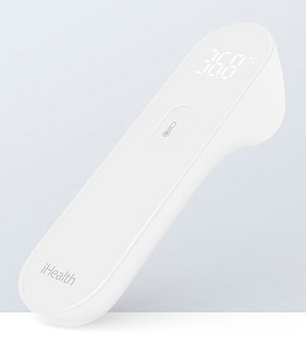 Термометры Медицинские Xiaomi Бесконтактный термометр Mi iHealth Meter Thermometer (PT3) белый