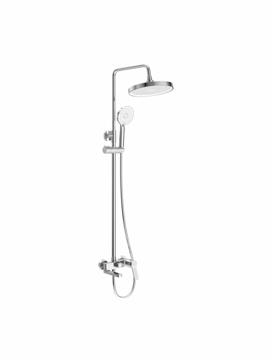 Душевая стойка BelBagno Albano с тропическим душем со смесителем с изливом с лейкой