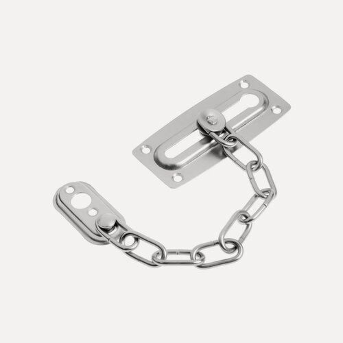 Изображение товара Цепочка дверная Тундра 4929466, накладная, квадратная, цвет хром