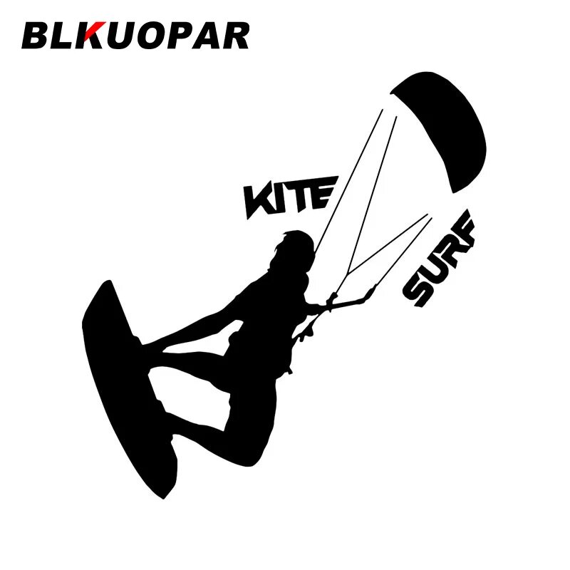 BLKUOPAR кайтсерфинг мужской стиль необычная наклейка аниме окклюзия царапины лобовое стекло окна графика автомобильные аксессуары 15cm Black H