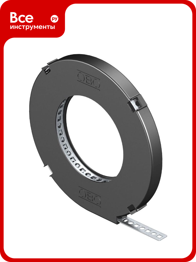 Монтажная перфорированная лента OBO Bettermann 12х0.8 мм чехол пластиковый (рулон 10 м) 1471120