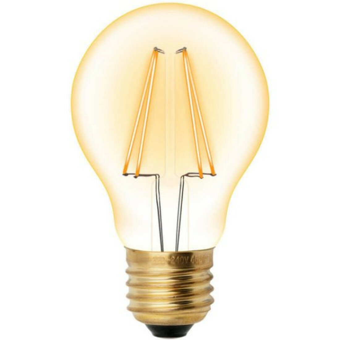 Светодиодная лампа Uniel Vintage LED-A60-6W/GOLDEN/E27 GLV21GO Форма «A» золотистая колба. Картон. ТМ