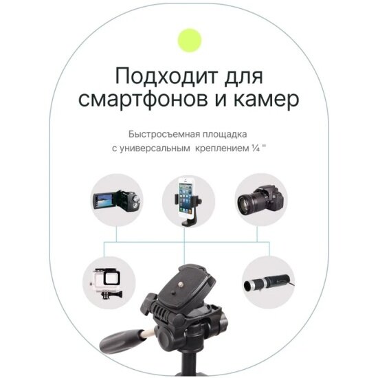 Штатив Raylab Travel 55 алюминиевый сплав с головой — фото 1
