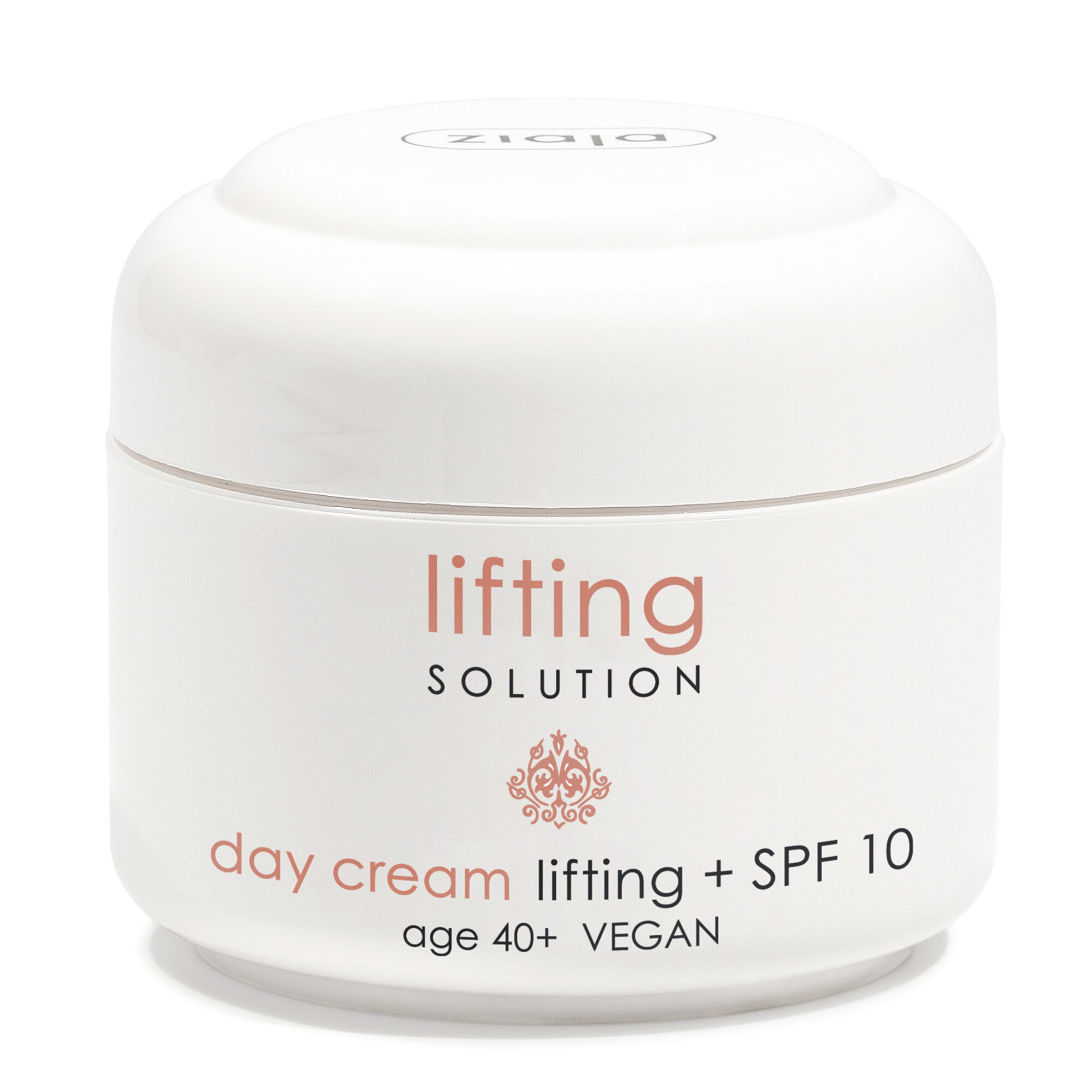 Крем Ziaja Lifting Solution, 50мл, для зрелой кожи, SPF, UVA/UVB защита, веганский, 60+, коллаген