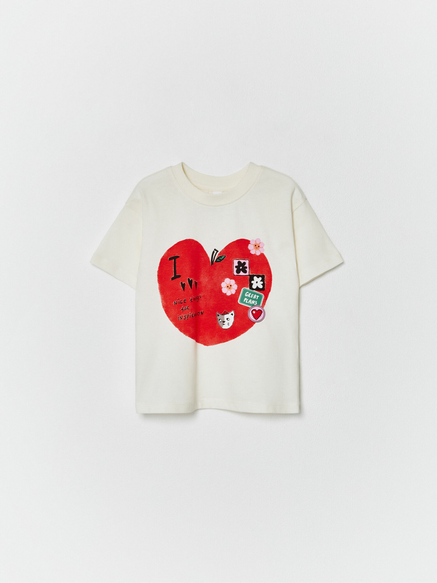 Футболка Sela размер 104 молочный