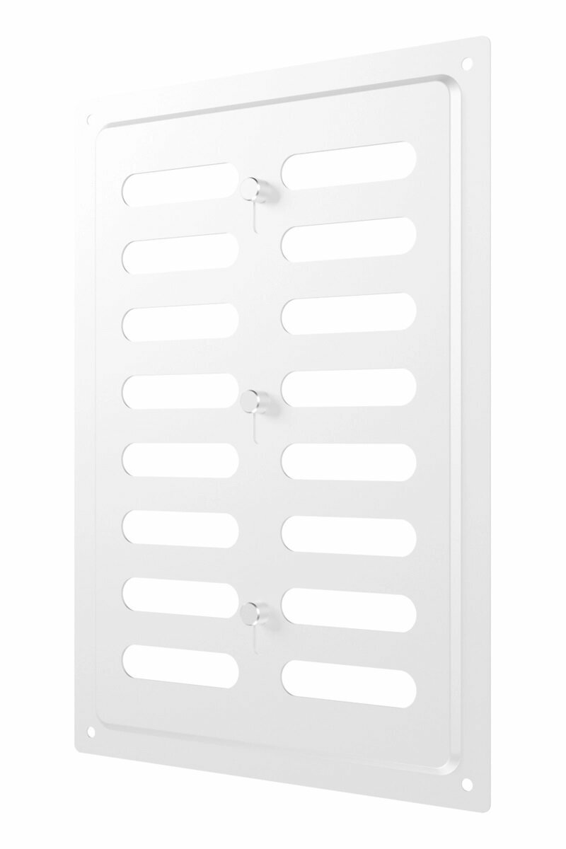 Решетка вентиляционная ERA 1724MER White 168x242 мм оцинкованная сталь белая