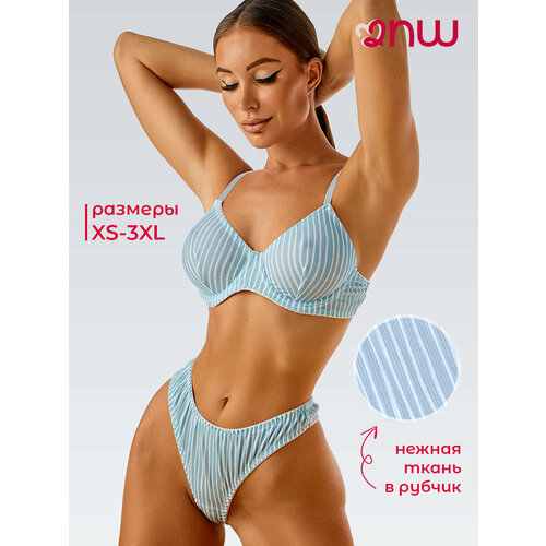 фото Комплект нижнего белья 2night wear, размер m, голубой/синий
