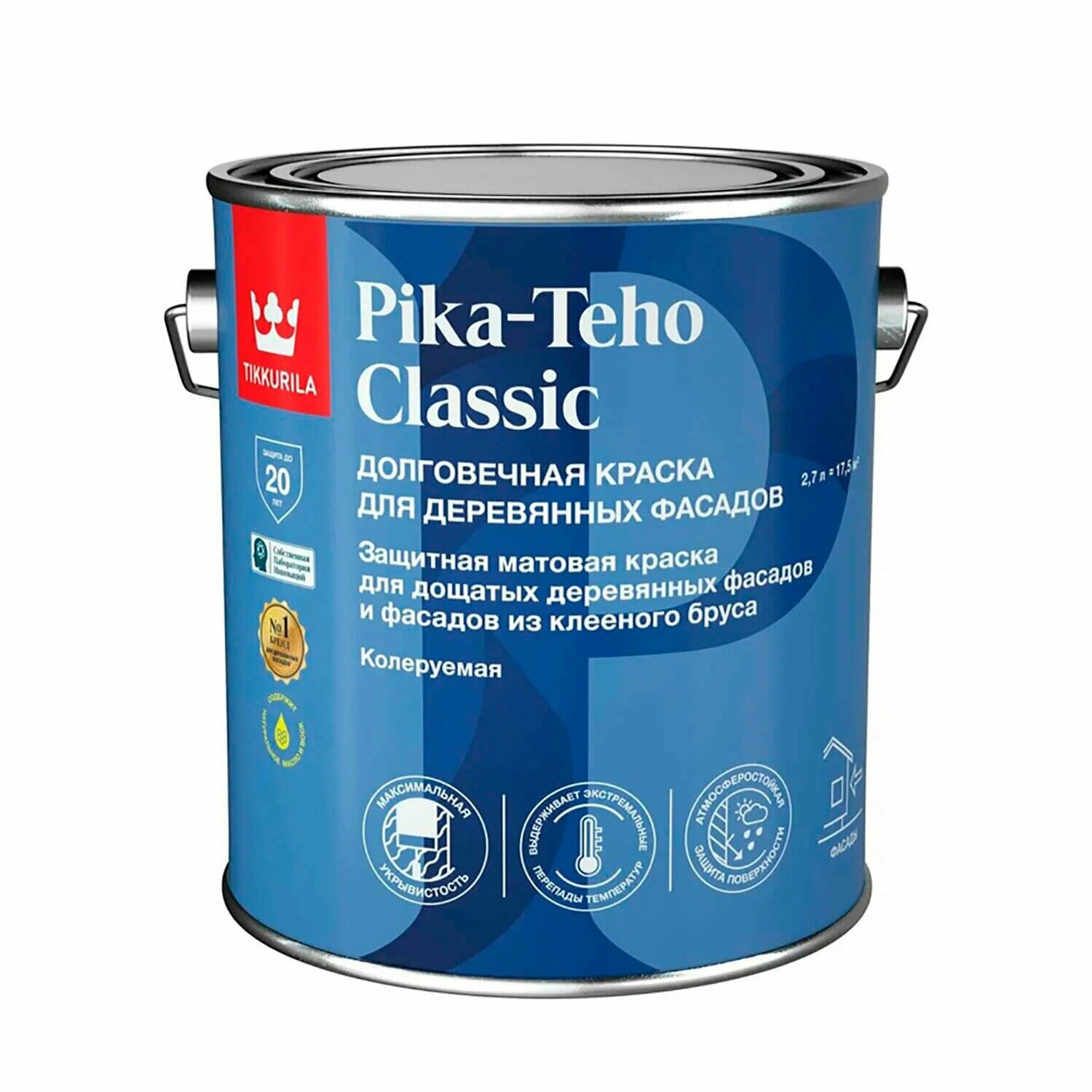 TIKKURILA PIKA-TEHO CLASSIC краска акрилатная для деревянных фасадов матовая база C 27л