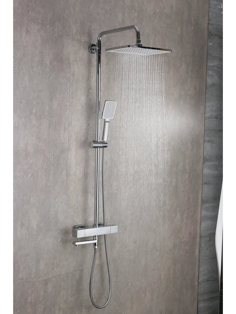 Душевая система с термостатом Frap F24007 — фото 1