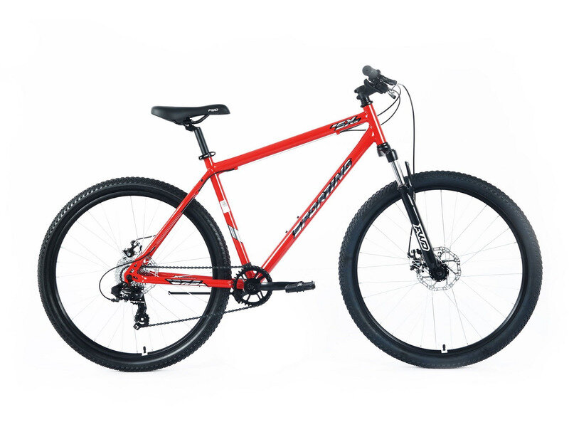 Велосипед FORWARD Sporting SX 29" 8ск. 2025 (требует финальной сборки), Цвет красный-серебристый, Размер 19"